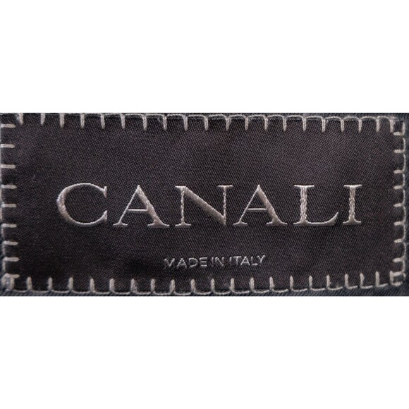 Canali Sport Coat Suit Jacket Blazer Sz 40R Gray Striped Two Button Wool - Picture 10 of 14